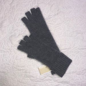 Michael Kors Charcoal Fingerless Gloves